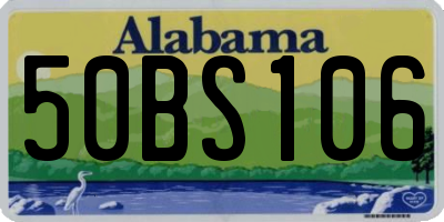 AL license plate 50BS106