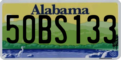AL license plate 50BS133