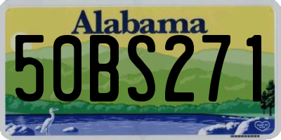 AL license plate 50BS271