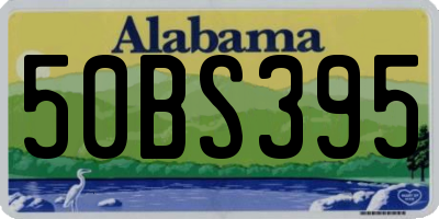 AL license plate 50BS395