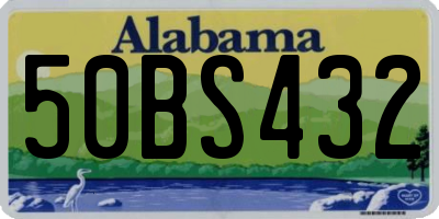 AL license plate 50BS432