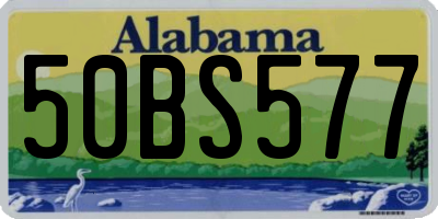 AL license plate 50BS577