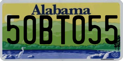AL license plate 50BT055