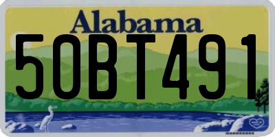 AL license plate 50BT491