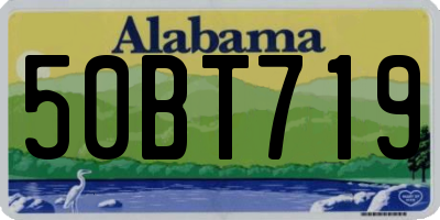 AL license plate 50BT719