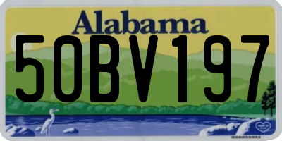 AL license plate 50BV197