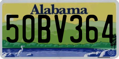 AL license plate 50BV364