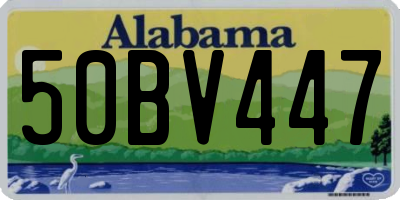 AL license plate 50BV447