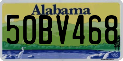 AL license plate 50BV468