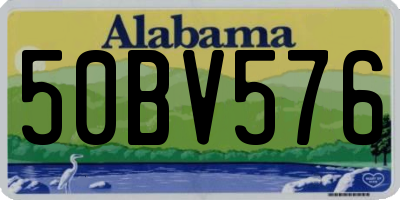 AL license plate 50BV576