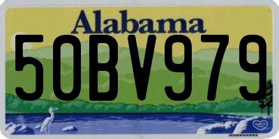 AL license plate 50BV979