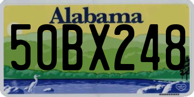 AL license plate 50BX248