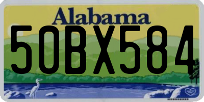 AL license plate 50BX584