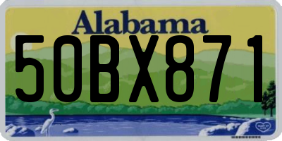 AL license plate 50BX871