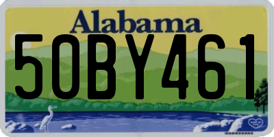 AL license plate 50BY461