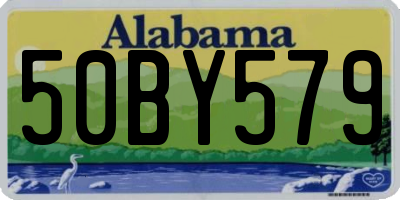 AL license plate 50BY579