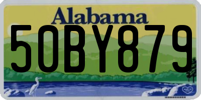 AL license plate 50BY879