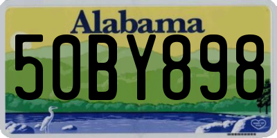 AL license plate 50BY898