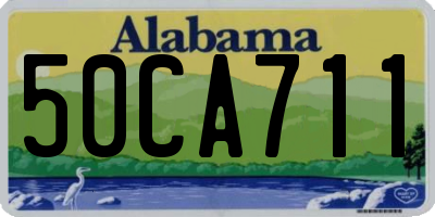 AL license plate 50CA711
