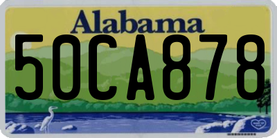AL license plate 50CA878