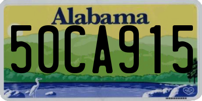 AL license plate 50CA915
