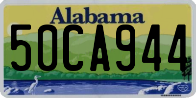 AL license plate 50CA944