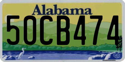 AL license plate 50CB474