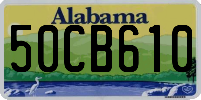 AL license plate 50CB610