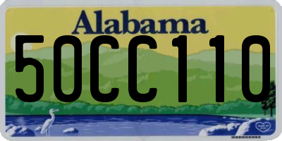 AL license plate 50CC110