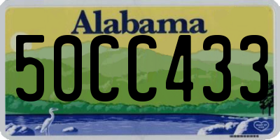AL license plate 50CC433