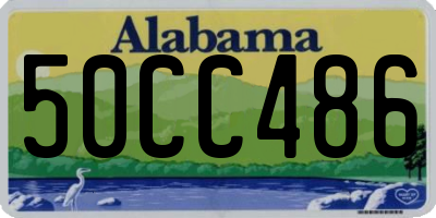 AL license plate 50CC486