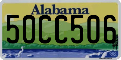 AL license plate 50CC506