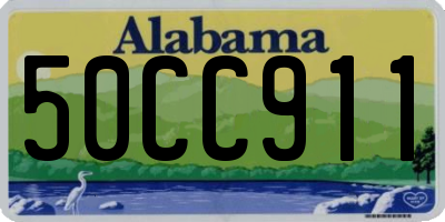 AL license plate 50CC911