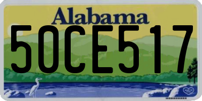 AL license plate 50CE517