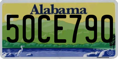 AL license plate 50CE790