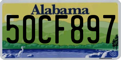 AL license plate 50CF897
