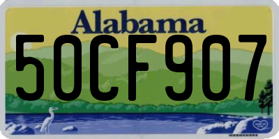 AL license plate 50CF907