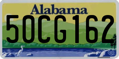 AL license plate 50CG162