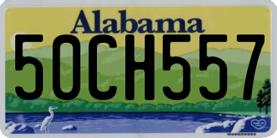AL license plate 50CH557