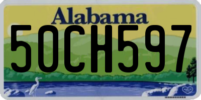 AL license plate 50CH597