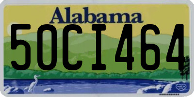 AL license plate 50CI464