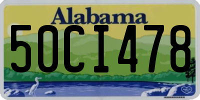 AL license plate 50CI478