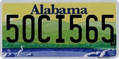 AL license plate 50CI565