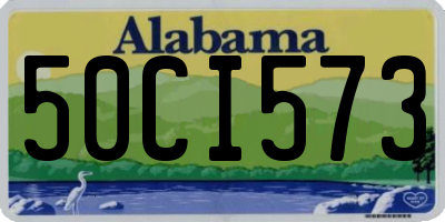AL license plate 50CI573