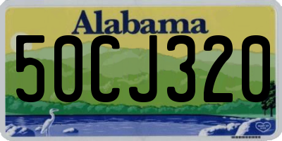 AL license plate 50CJ320