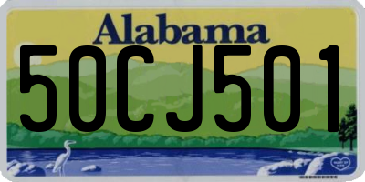 AL license plate 50CJ501