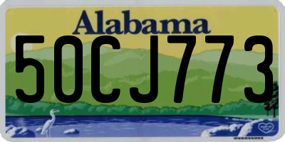 AL license plate 50CJ773