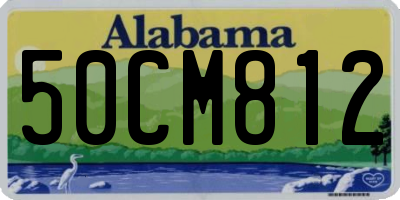 AL license plate 50CM812
