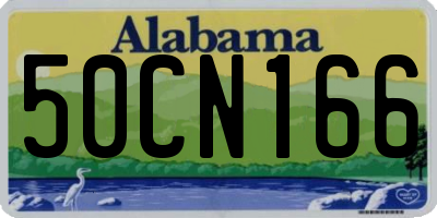AL license plate 50CN166