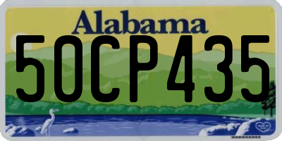 AL license plate 50CP435